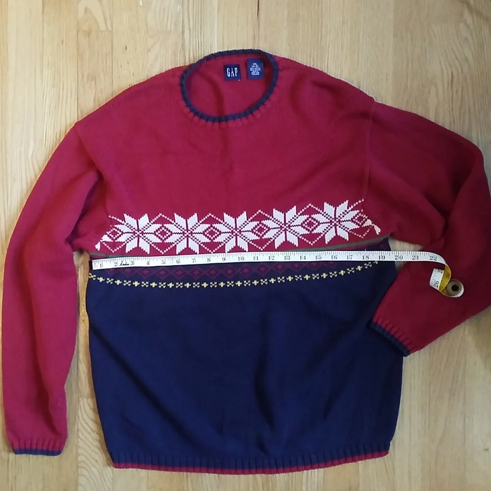GAP SWEATER XXL (14-16) Red / Navy